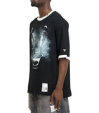 Mihara Yasuhiro Happy Face Printed T-Shirt Black