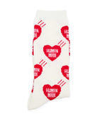 Human Made Heart Socks White