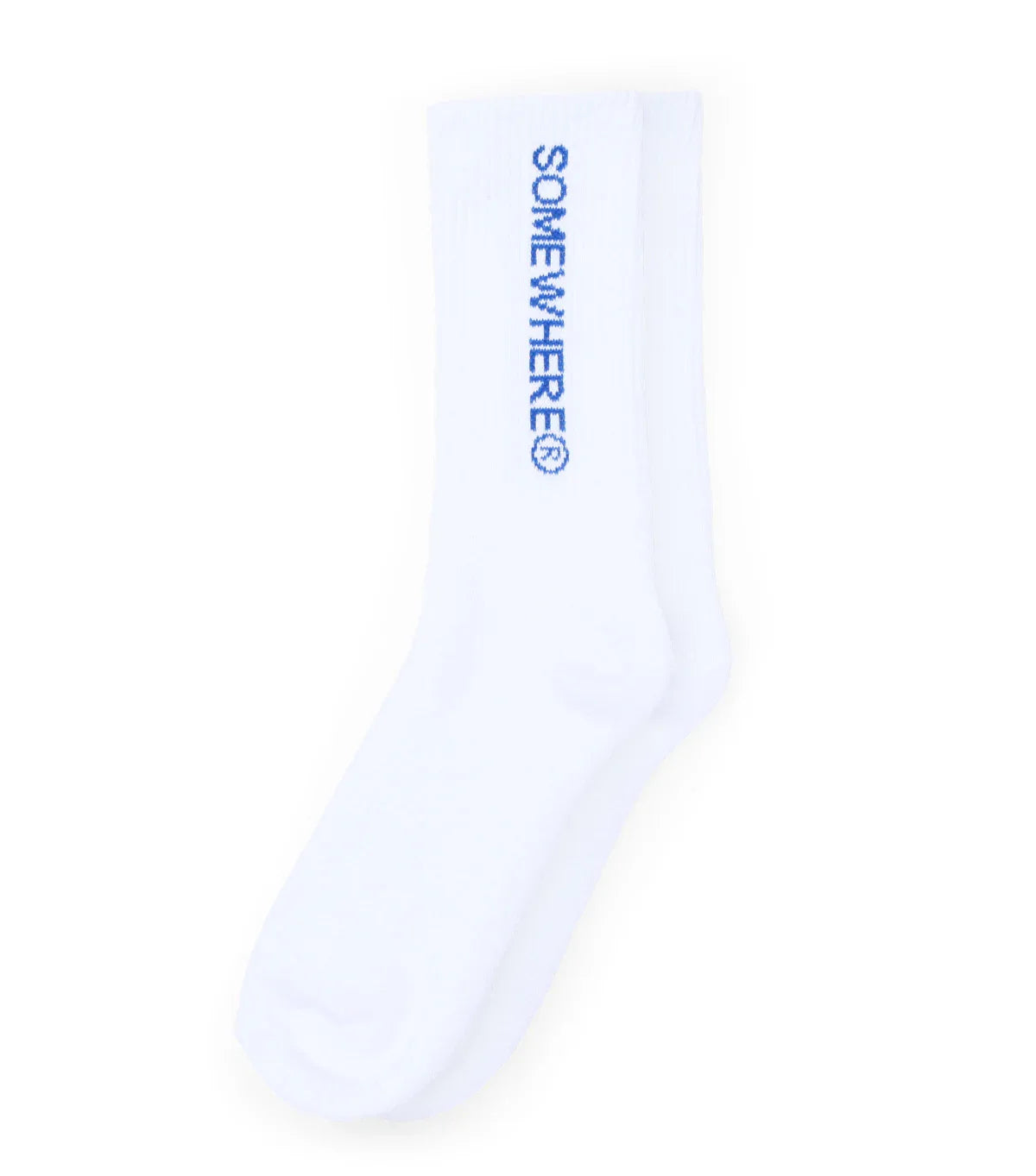 SOMEWHERE Original Crew Socks White