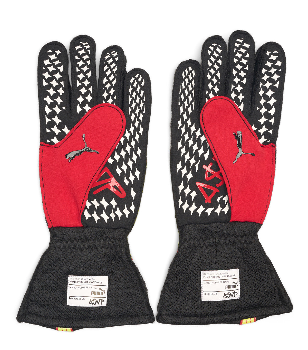 Puma x A$AP Rocky Fire Gloves Red