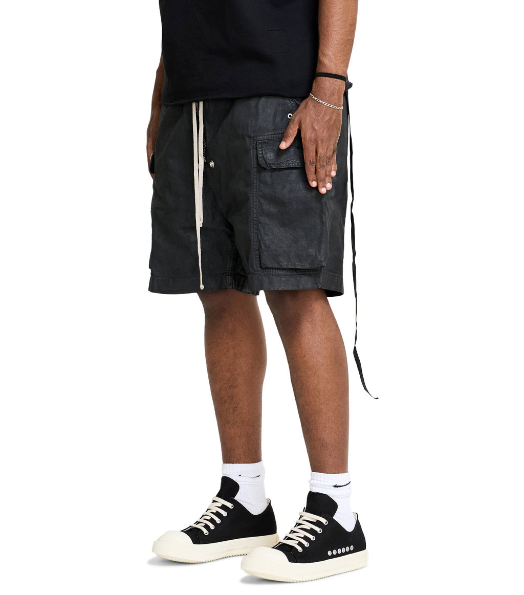 Rick Owens DRKSHDW Shorts In Denim Cargobela Shorts Black