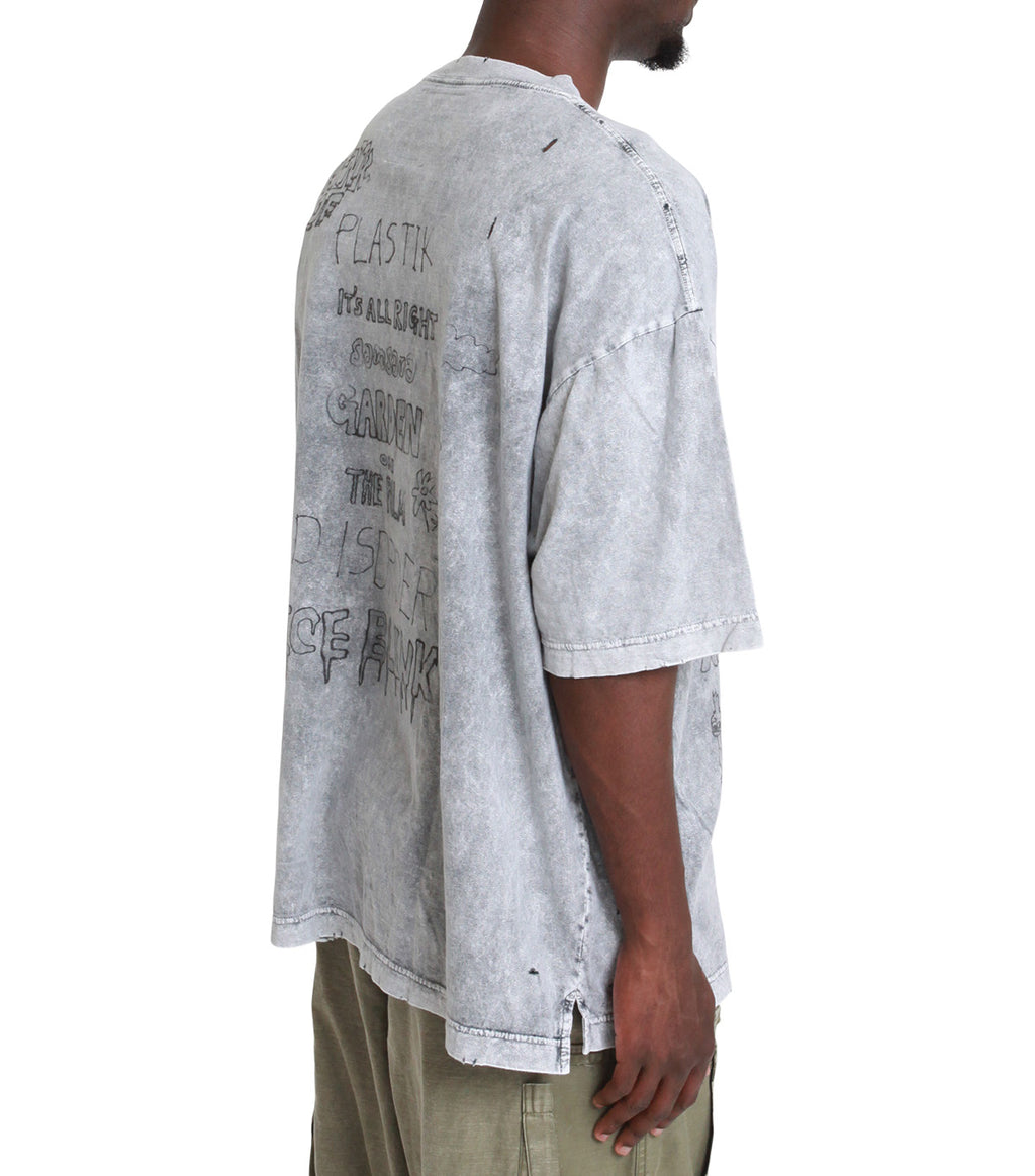 Maison Mihara Yasuhiro Bleached T-Shirt Grey