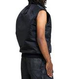 Rick Owens DRKSHDW Bomber Imbottito Senza Maniche Sl Tankers Bomber Black
