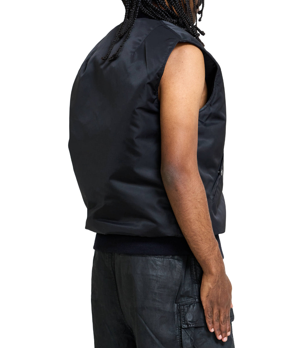 Rick Owens DRKSHDW Bomber Imbottito Senza Maniche Sl Tankers Bomber Black