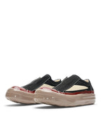 Rick Owens DRKSHDW Laceless Vintage Sneaks Black Red