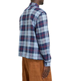 Awake NY Flannel Zip Shirt Blue