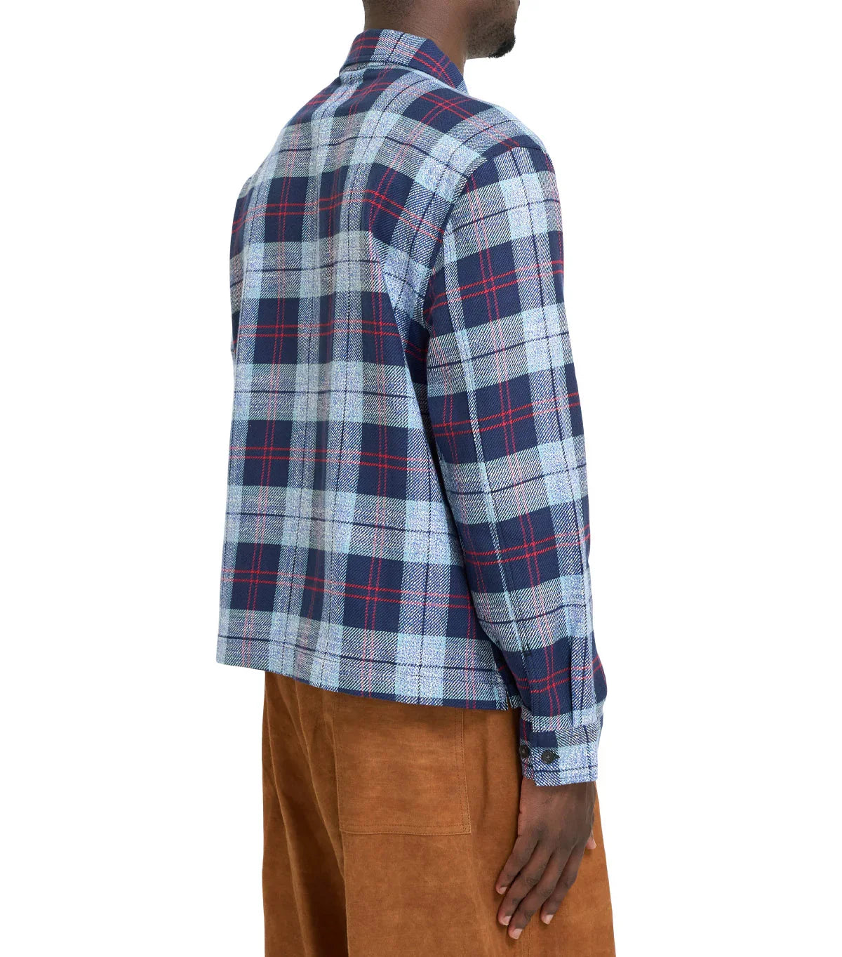 Awake NY Flannel Zip Shirt Blue