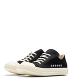 Rick Owens DRKSHDW Scarpe In Denim Extreme Low Sneaks Black Milk