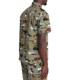 Human Made Duck Short Sleeve Shirt Olive