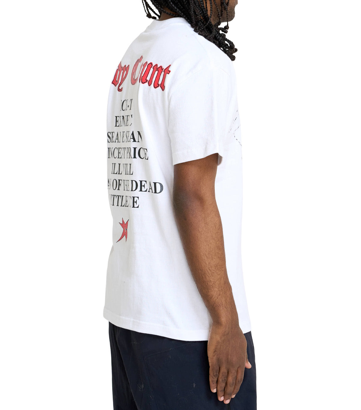 Carpet Company Chalk Outline T-Shirt White