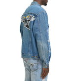 Barriers Denim Studded Jacket Indigo
