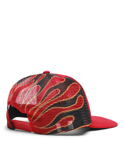 Sci-Fi Fantasy Biker Logo Hat Red