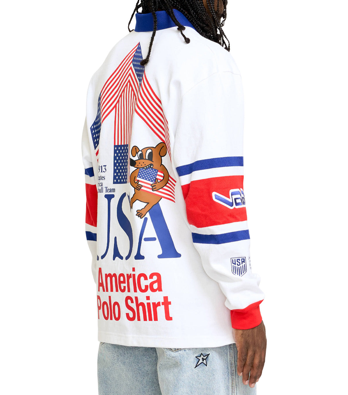 Nike USA X V.A.A Rugby Shirt White Red