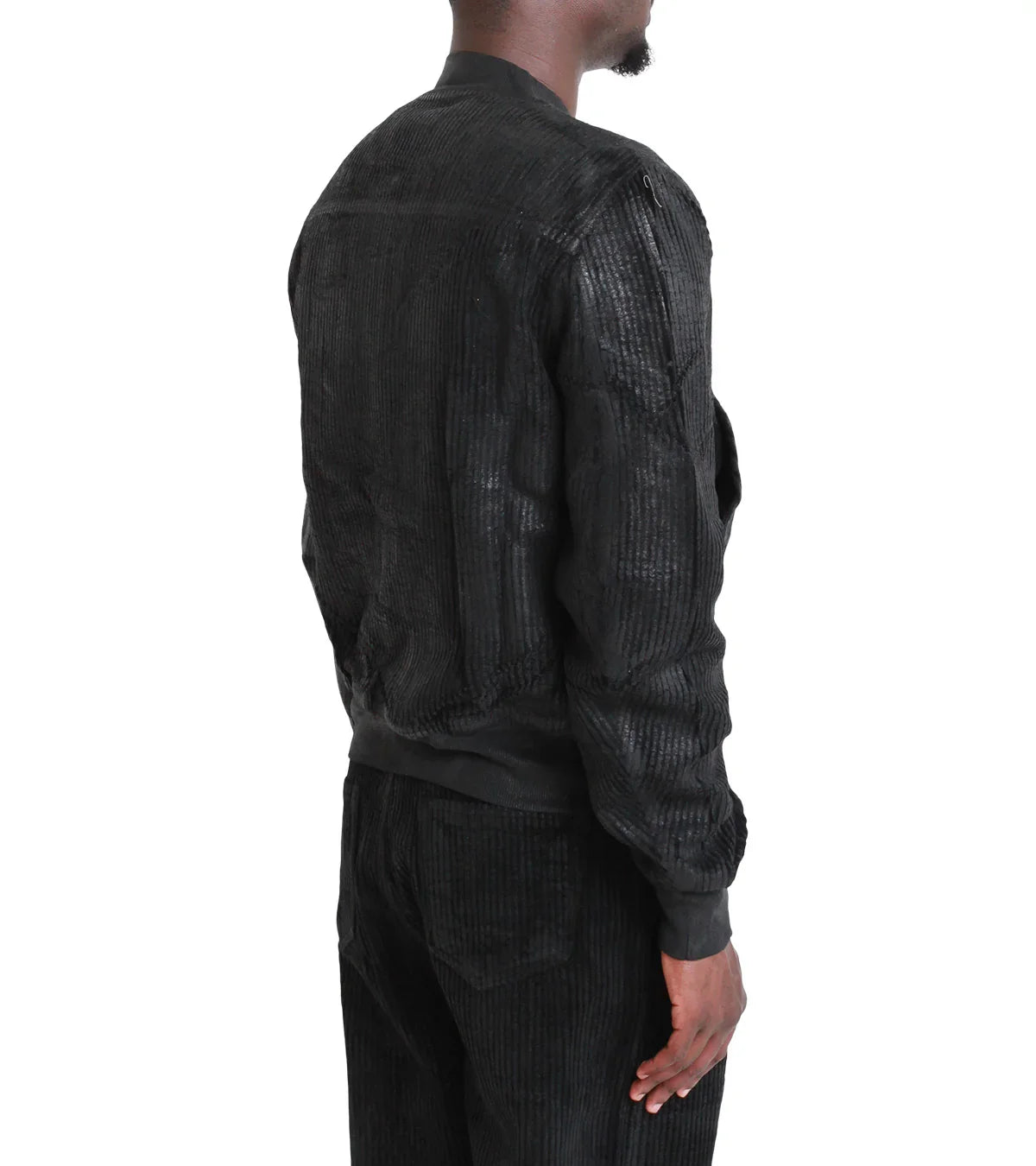 Rick Owens DRKSHDW Bauhaus Flight Bomber Jacket Black
