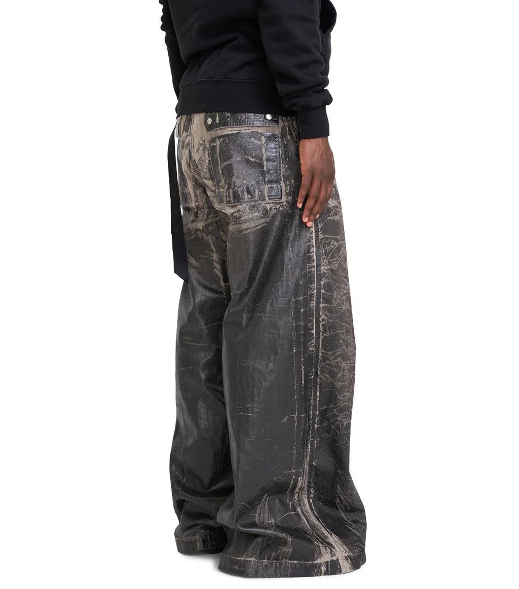 Rick Owens DRKSHDW Geth Belas Black Washed Foil