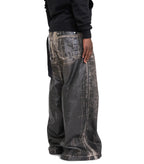 Rick Owens DRKSHDW Geth Belas Black Washed Foil