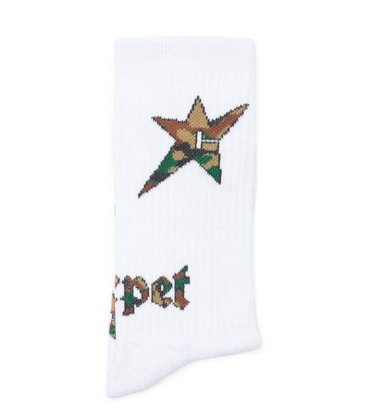 Carpet Company C-Star Sock Camo White