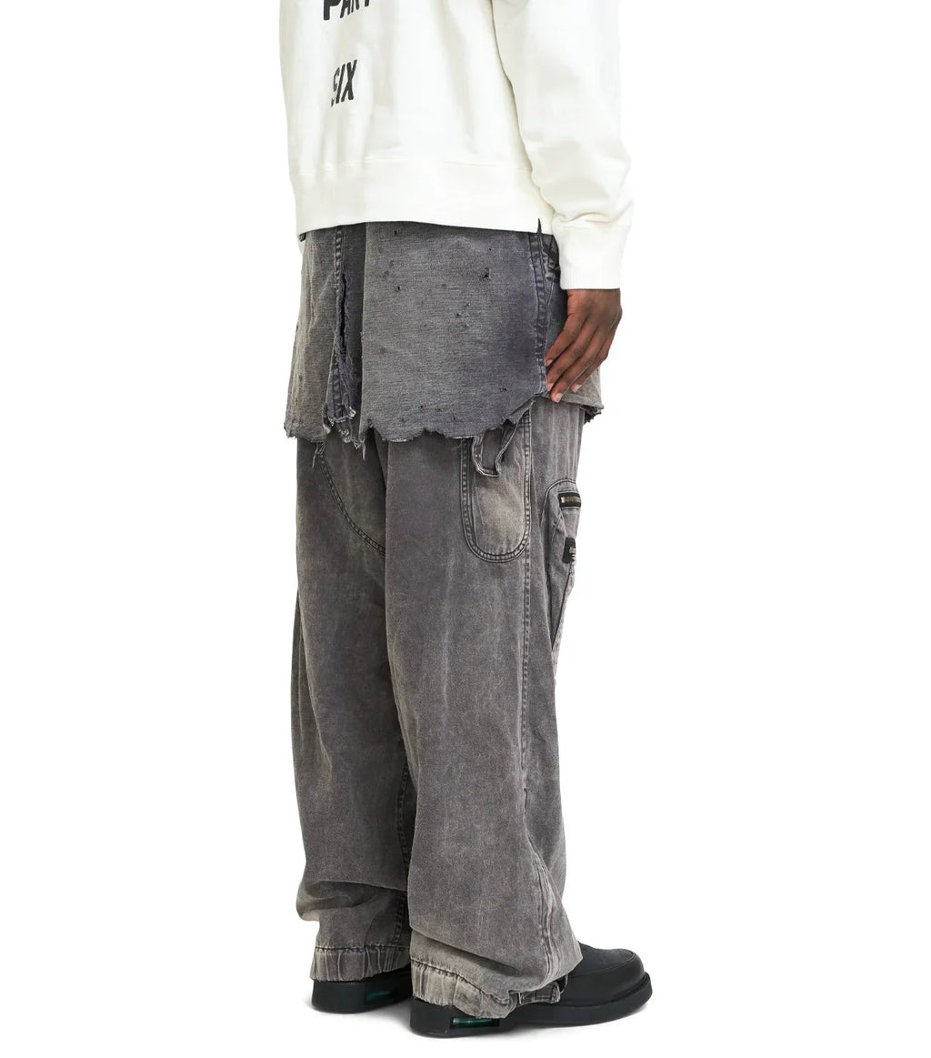 Mihara Yasuhiro Waist Layered Flight Pants Black