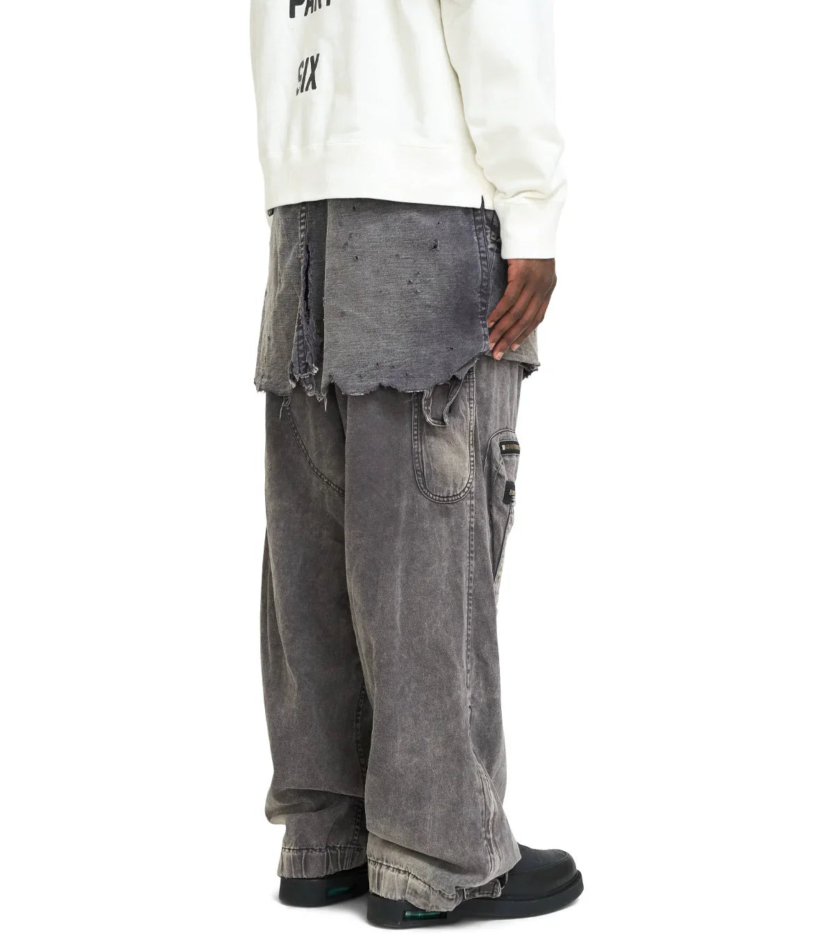 Mihara Yasuhiro Waist Layered Flight Pants Black