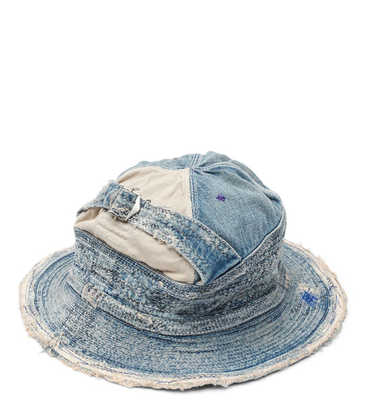 Kapital 11.5oz Denim The Old Man And The Sea Hat (Crash Remake) Indigo