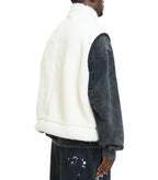 Mihara Yasuhiro Amateur Sewn Wide Back Boa Vest White