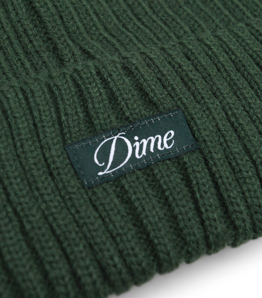 Dime Cursive Fold Beanie Forest