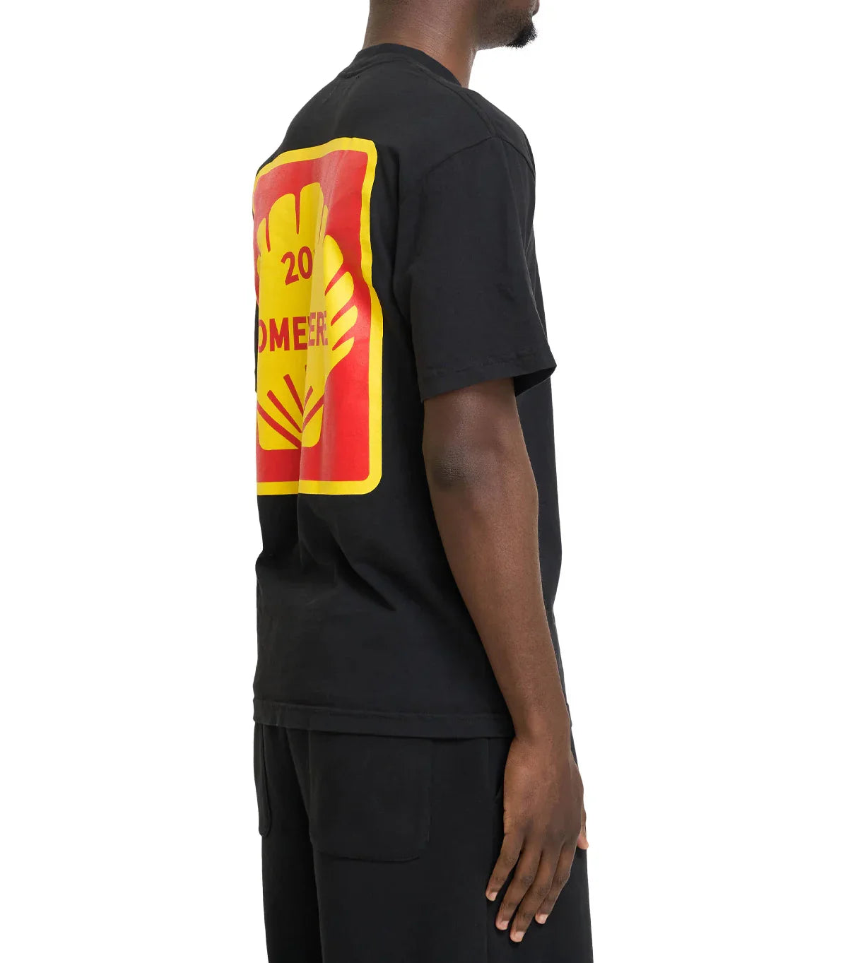 SOMEWHERE Shell T-Shirt Black