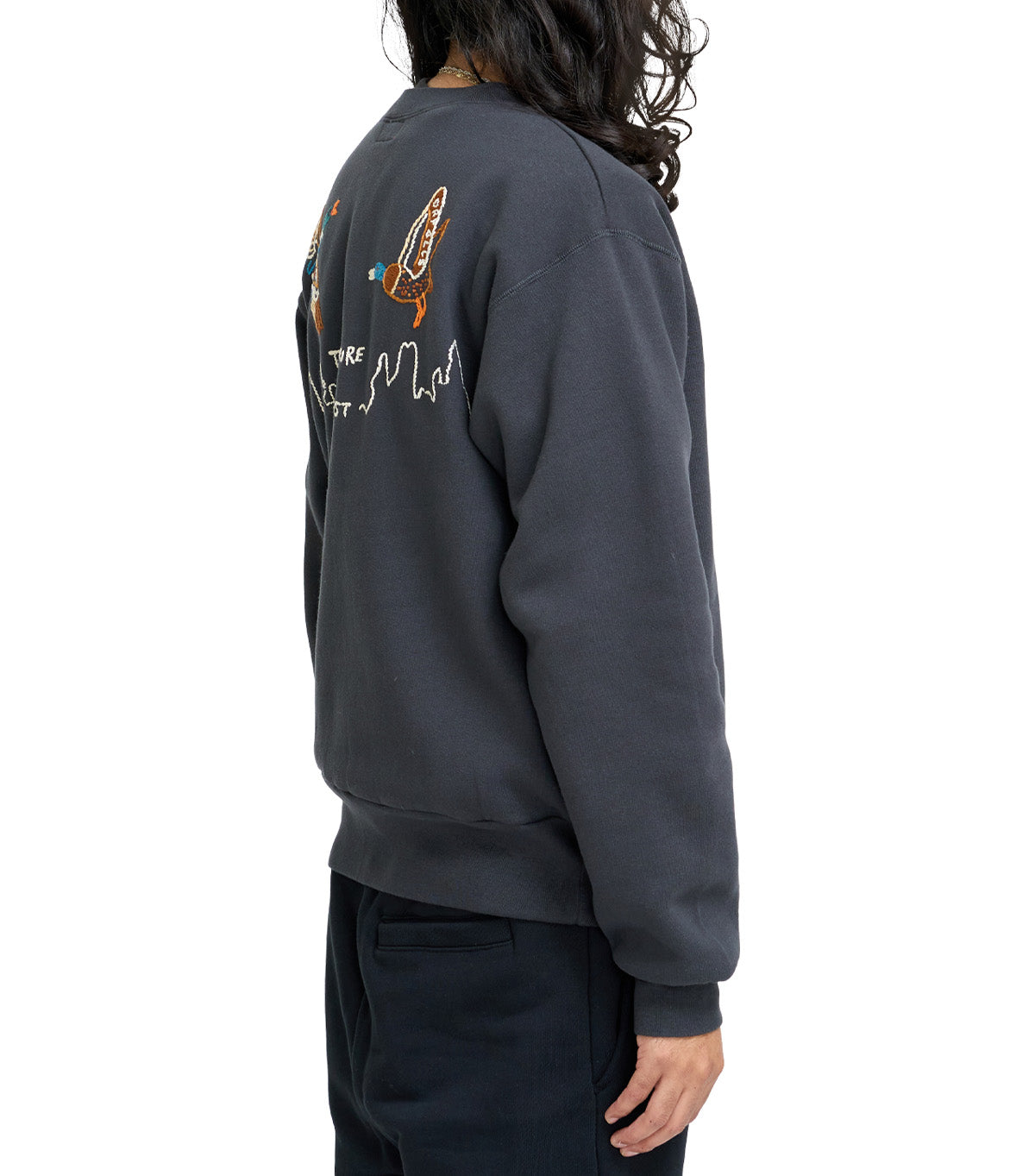 Human Made Embroidered Sweatshirt Black