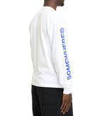 SOMEWHERE Long Sleeve Logo T-Shirt White