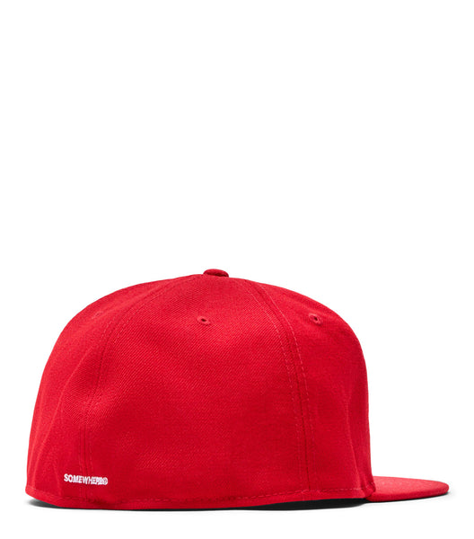 SOMEWHERE x New Era S Star Fitted Red