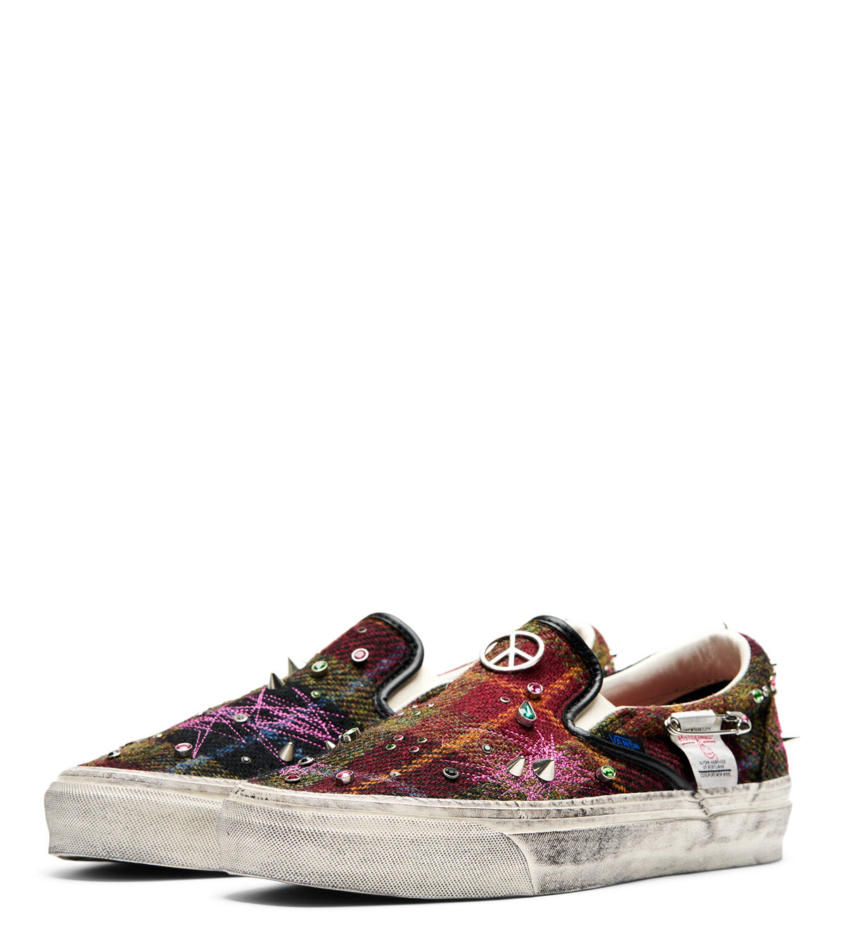 Vans LX Classic Slip-On 98 Harris Tweed Red