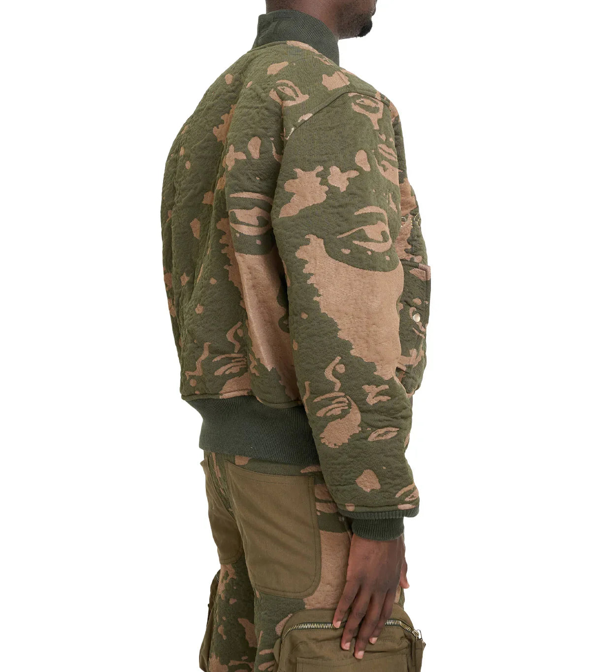 KidSuper 3D Knit Bomber Jacket Camo