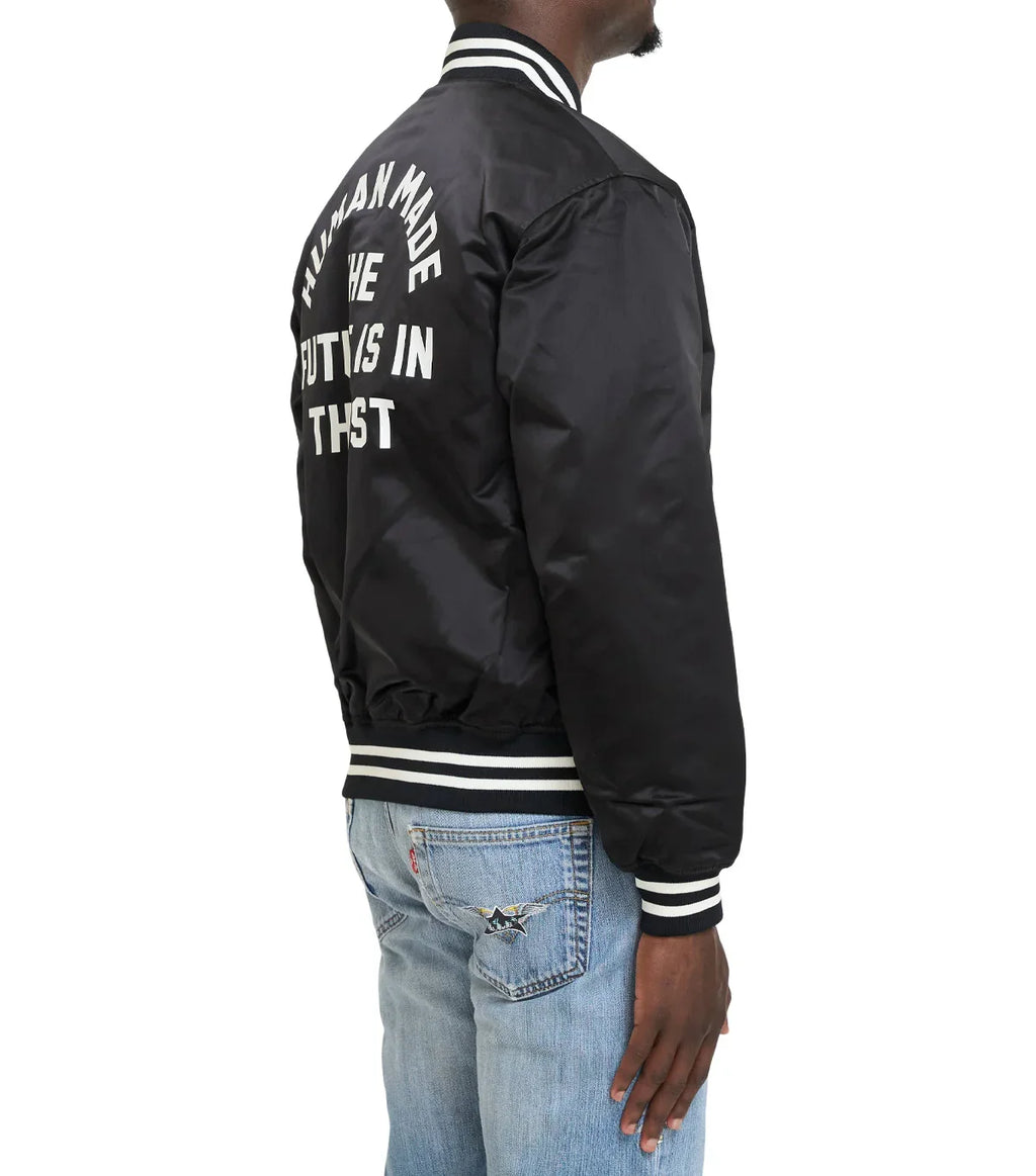 Human Made Nylon Stadium Jacket Black