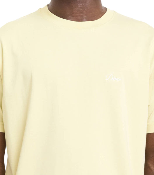 Dime Cursive Small Logo T-Shirt Cream