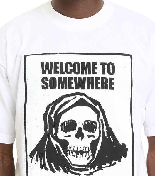 SOMEWHERE Fear City T-Shirt White
