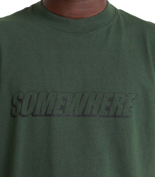 SOMEWHERE Block T-Shirt Olive