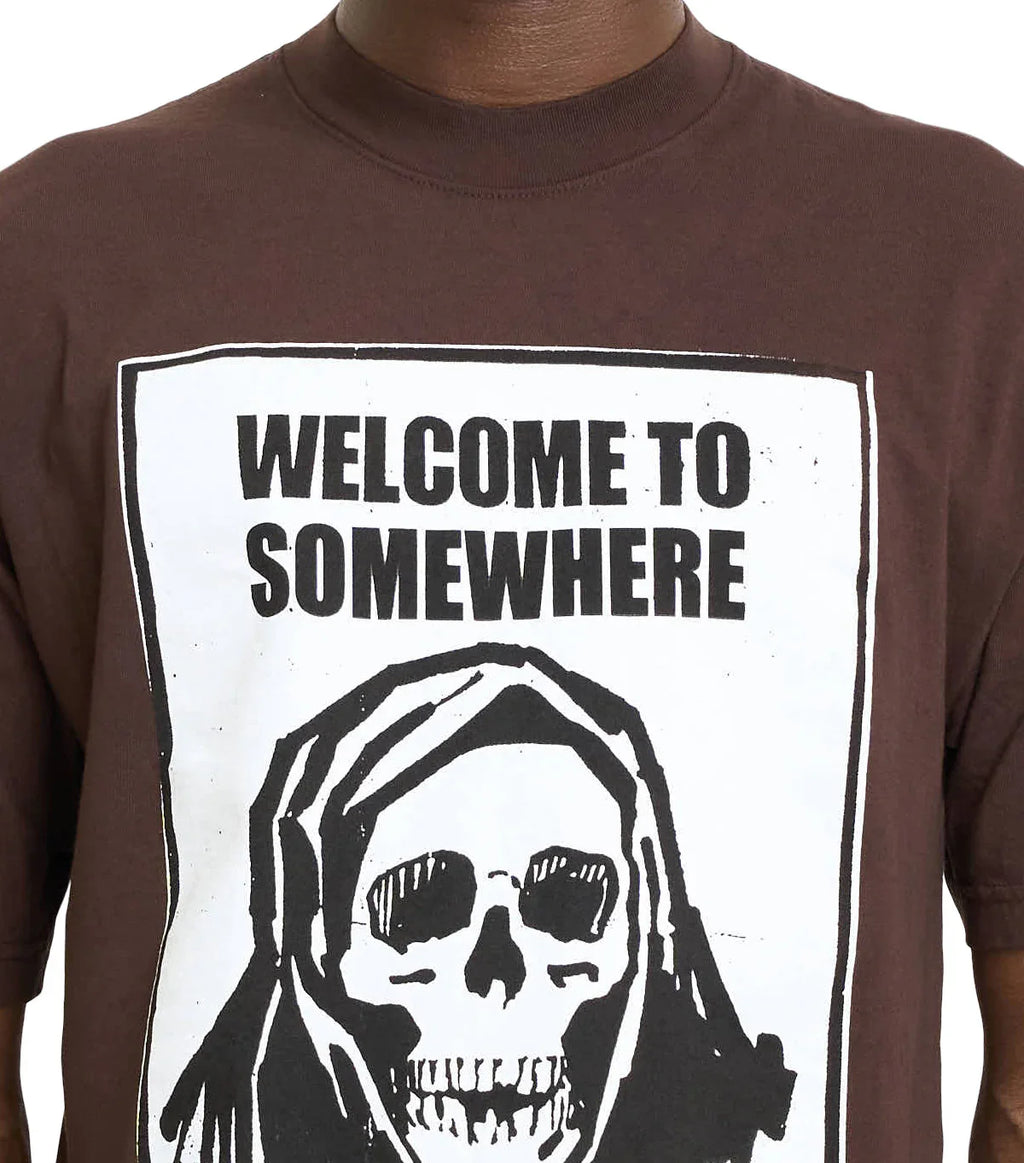 SOMEWHERE Fear City T-Shirt Brown
