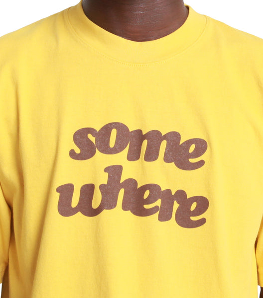 SOMEWHERE Offset T-Shirt Yellow