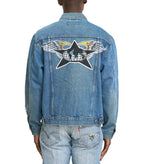 Barriers Denim Studded Jacket Indigo