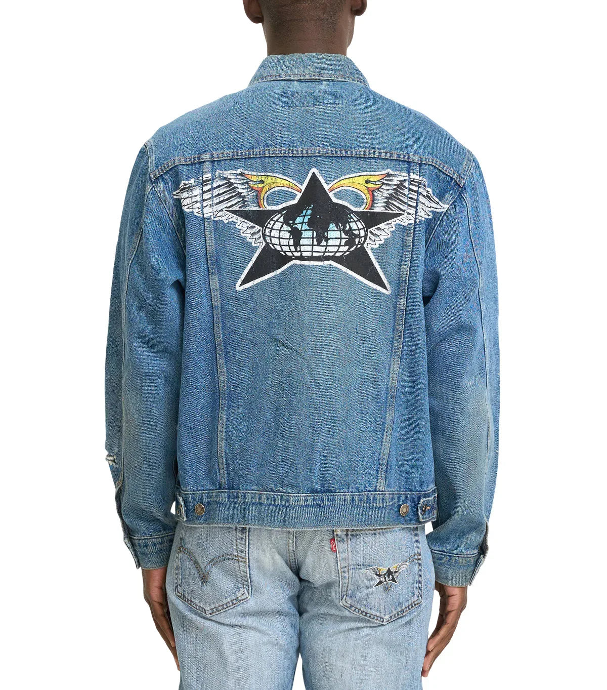 Barriers Denim Studded Jacket Indigo