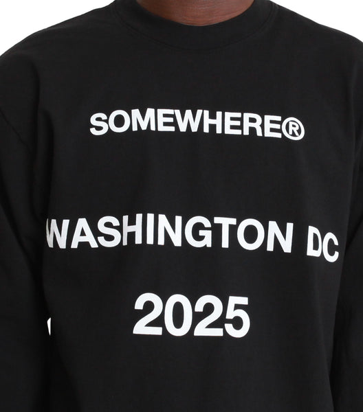 SOMEWHERE Seasonal 2025 Longsleeve T-Shirt Black