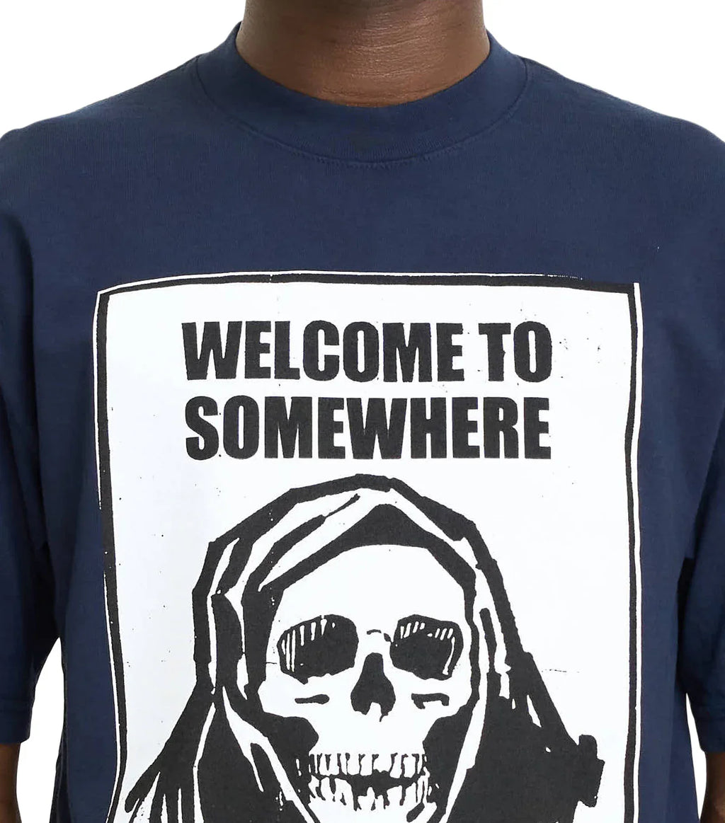 SOMEWHERE Fear City T-Shirt Navy