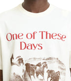 One Of These Days Glad You're Here With Me T-Shirt Bone