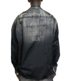 Mihara Yasuhiro Faded Satin Shirt Black