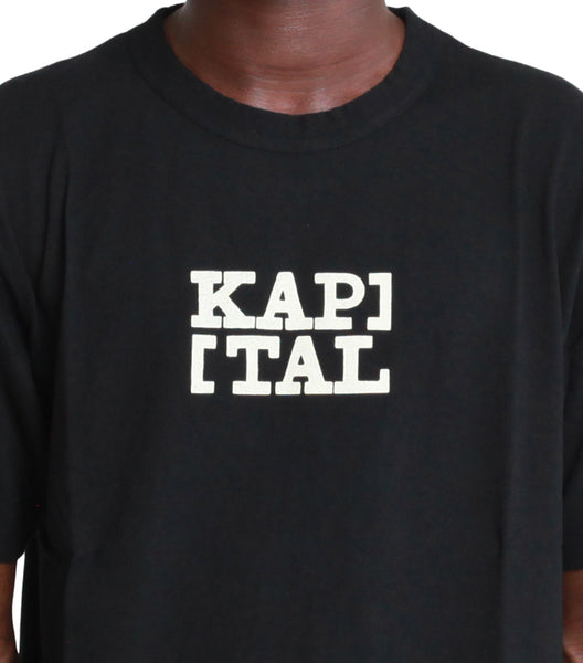 Kapital 20/-Jersey Rookie Crew T (Brackets Kap) Black