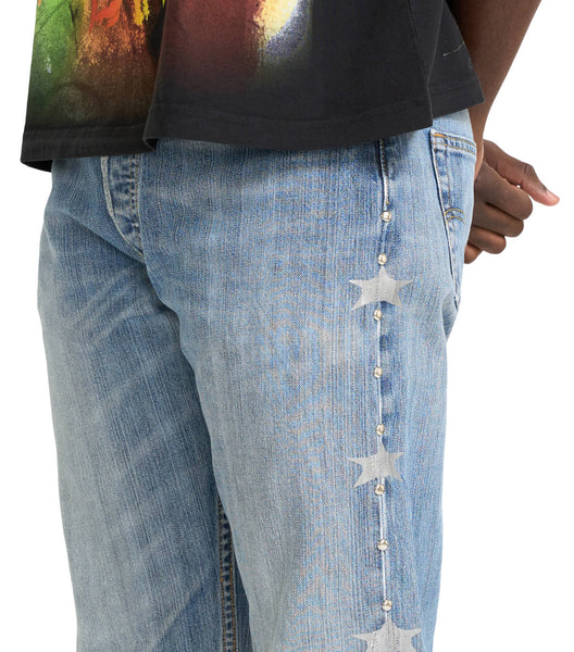 Barriers Denim Studded Jeans Indigo