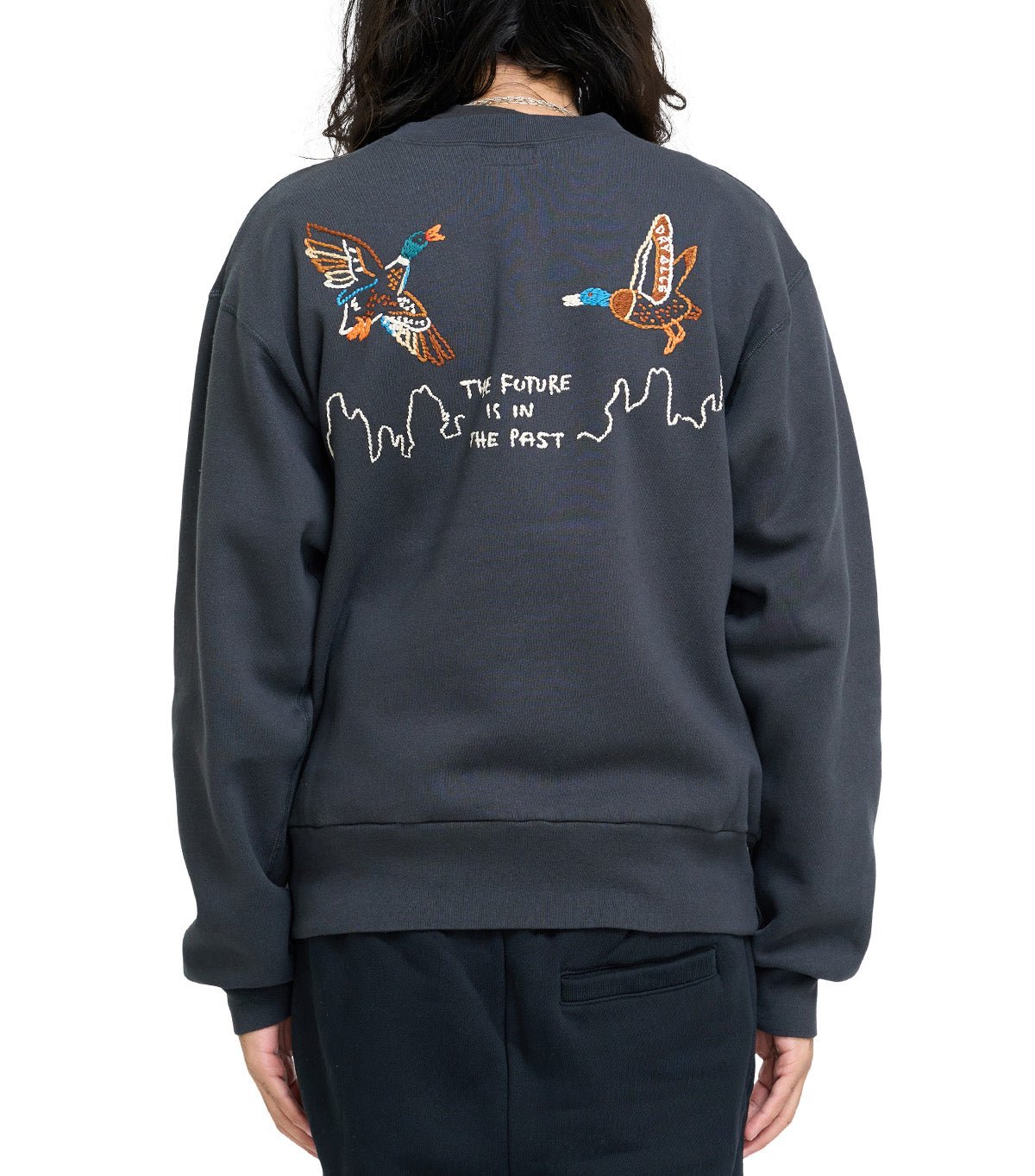 Human Made Embroidered Sweatshirt Black – SOMEWHERE