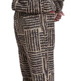 Kapital Hacksaw-Block Fleece Easy Pants Beige