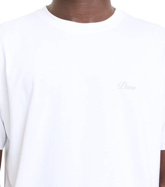 Dime Cursive Small Logo T-Shirt White