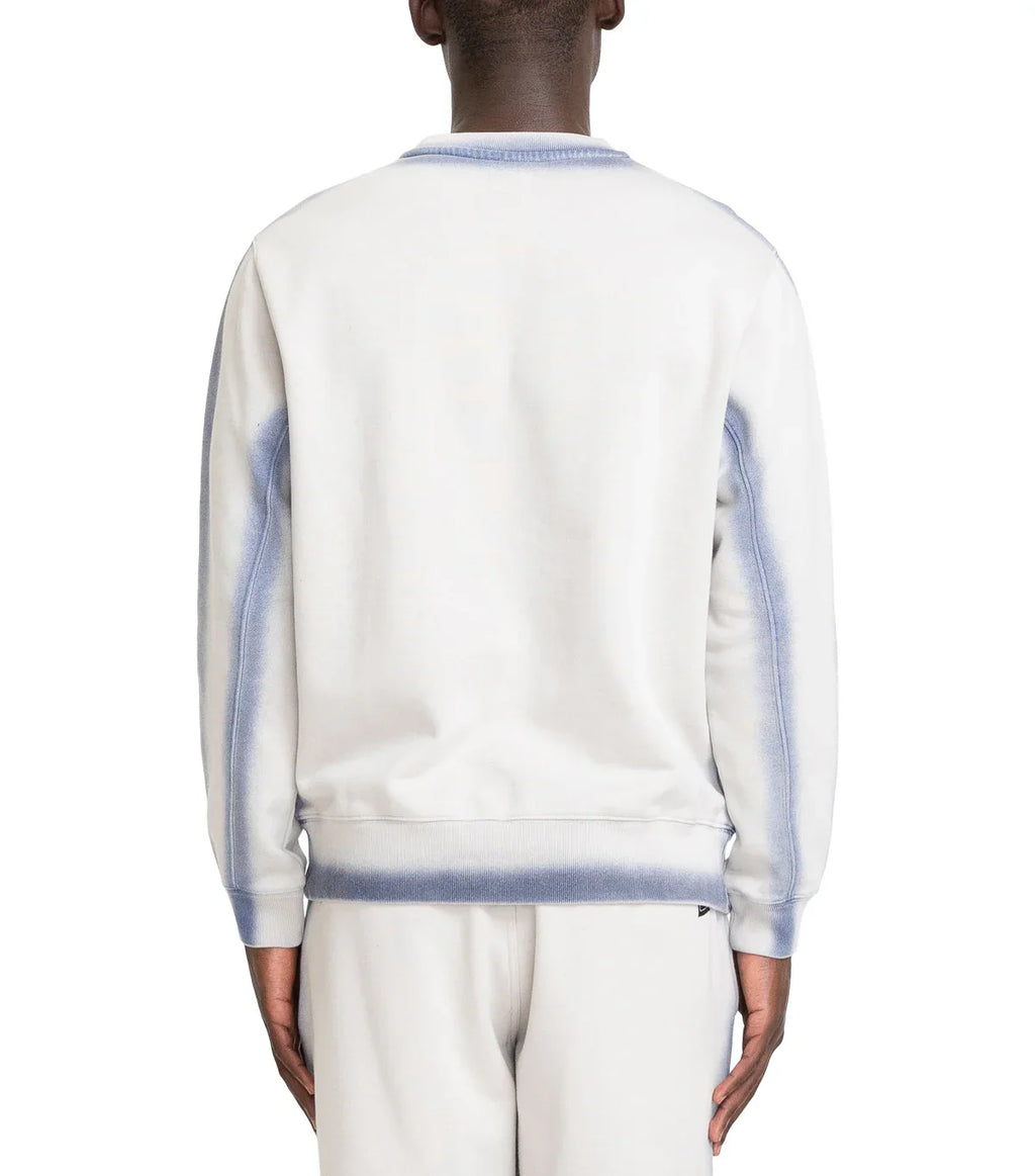 The Trilogy Tapes Overdyed Crew Grey Blue